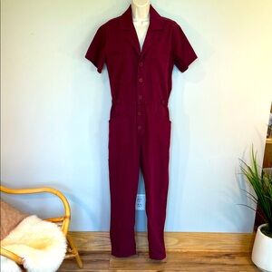 Pistola Grover Short Sleeved Field Suit, Merlot, Small
